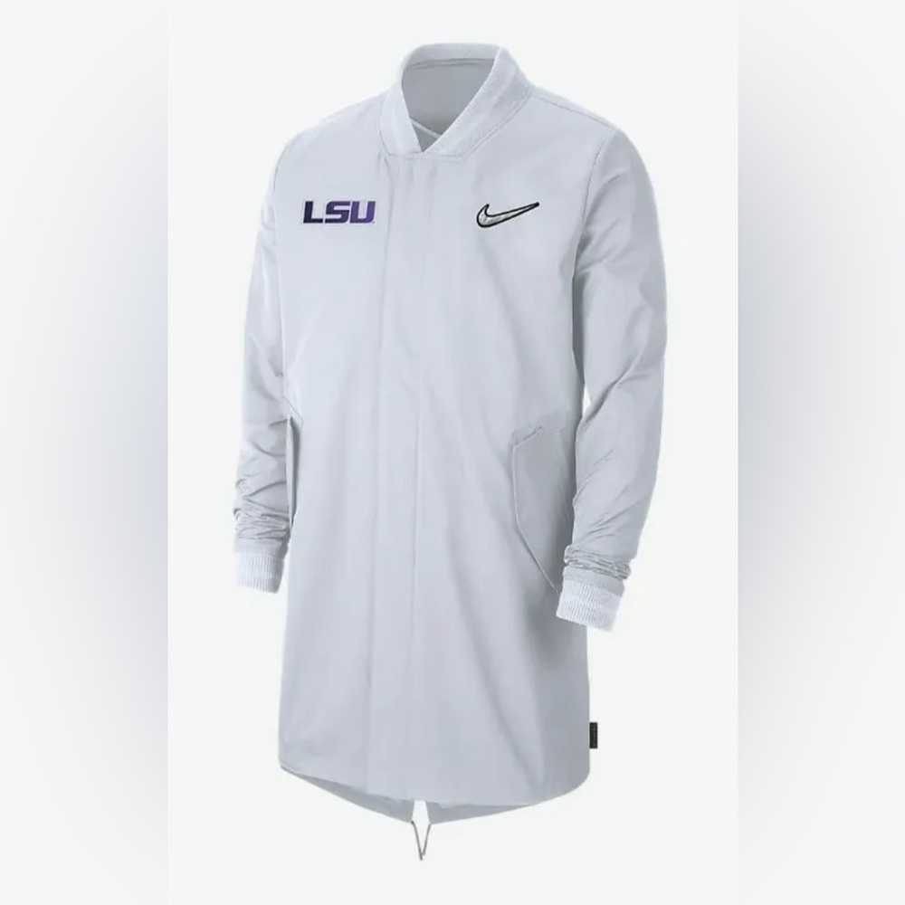 NIKE COLLEGE Sideline LSU JACKET LOUISIANA STATE UNIVERSITY WHITE DC0425-100 NEW